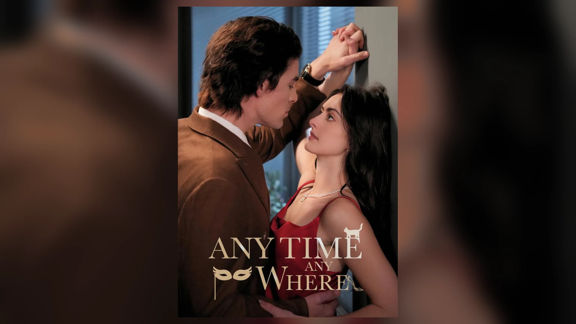 标题为Any Time Any Where的一男一女室内短剧海报