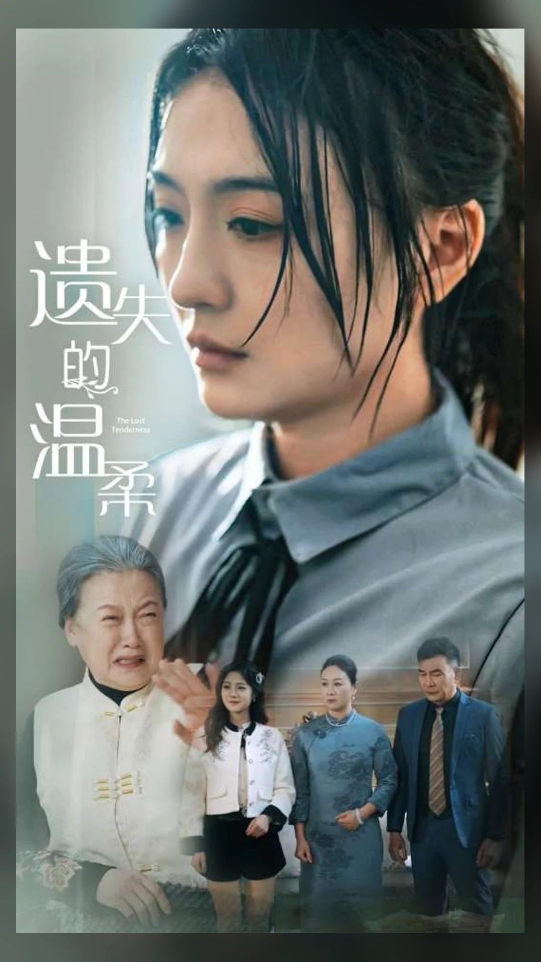 标题为遗失的温柔的多名成年人物竖版短剧海报